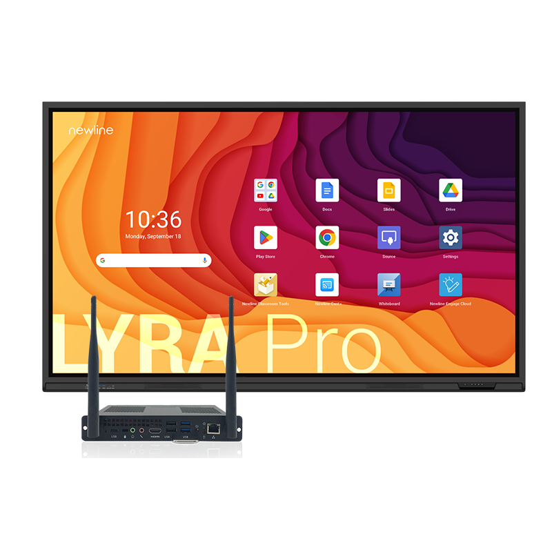 Інтерактивна панель Newline Lyra Pro 86" (TT-8623QA), комп. модуль OPS (i5-1240P/8/256/W11Pro) (WB5C820W), настінне кріплення